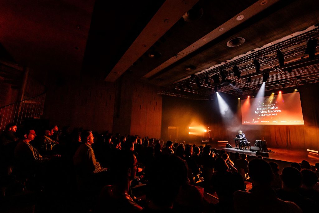 Dance Suite by Alex Groves with PRXLUDES at the Purcell Room as part of the New Music Biennial.